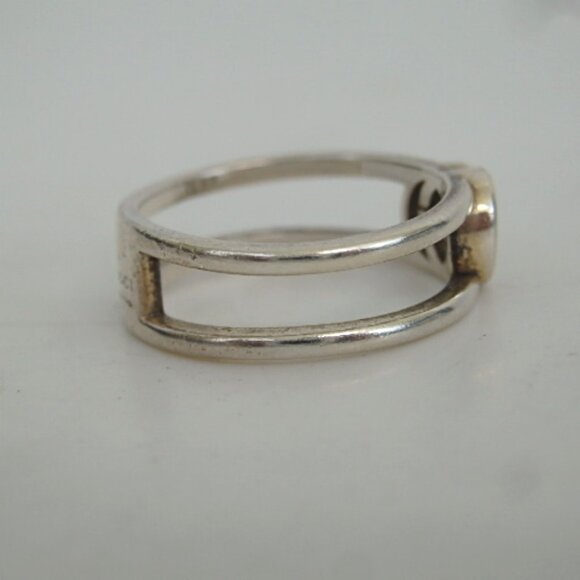 Authentic GUCCI Interlocking G ring 925 [Used] - Picture 5 of 8
